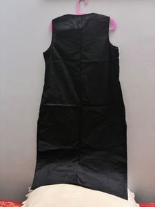 Elegant Embroidered Black Kurta