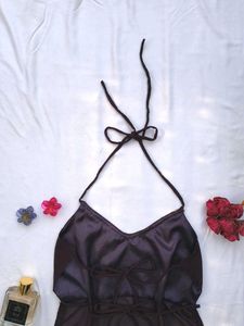 Chatpati y2k halter backless kurti🤎