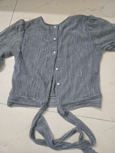 Sparkling Silver Party Top