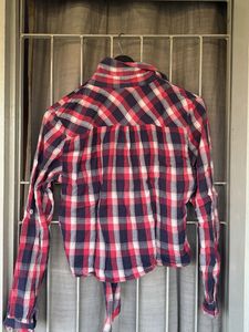 Checked Crop Shirt