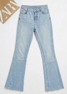 Zara Light Wash Flare Bootcut Jeans