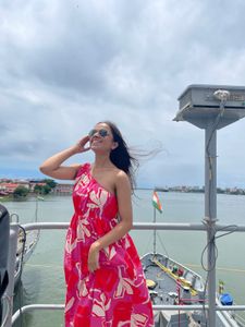 Vibrant One-Shoulder Maxi Dress