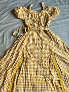 Yellow Gingham Sundress XS/S