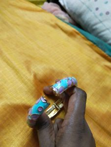 Enamel Floral Bangle