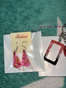 Resin Keychain with Charms wit