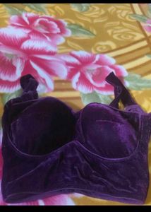 Velvet Bra Top - Rich Purple