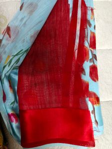 Linen saree