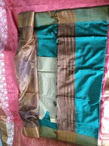 BrandNew HandwovenCottonSilkFabricSaree-ExtraStic