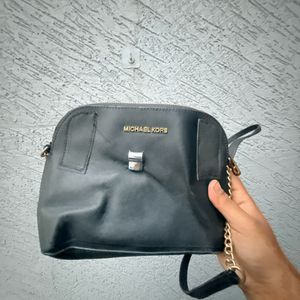Michael Kors Black Dome Crossbody Bag