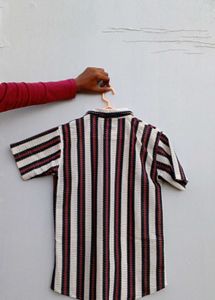 Men's Striped Short Sleeve Shirt