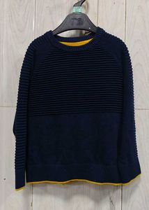 Mothercare Boys Navy Textured Cotton Sweater