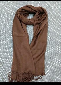 Brown Scarf with Tassels