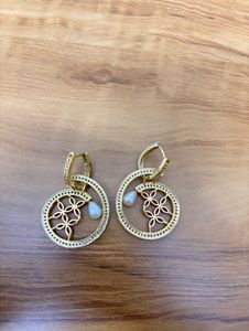 Artificial Diamond 2 In 1 Earrings