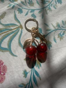 Cute Cherry Keychain