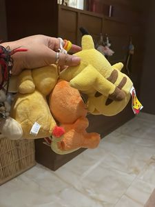 Authentic Pokemon Plush bagtags
