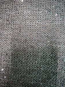 Sparkly Silver Knit Top