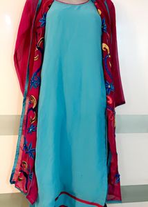 SALE🔥 KURTI WITH STYLISH SHRUG❤️