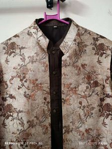 Men's Ethnic Jacket &amp; Kurta Set for wedding