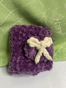 Cute Purple Crochet Wallet