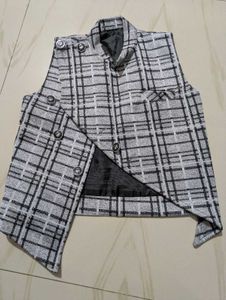 Boy's Plaid Suit Set