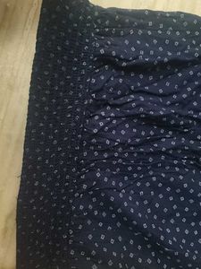 Chic Navy Polka Dot Bell Sleeve Top