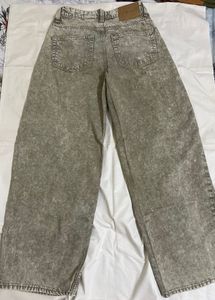 Acid Wash Wide Leg Jeans