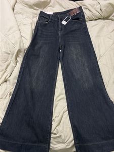 Dark Wash Wide-Leg Jeans