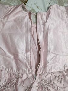 Elegant Pink Embellished Gown