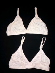 Women White Bras Combo - 3 (Hook Wali)