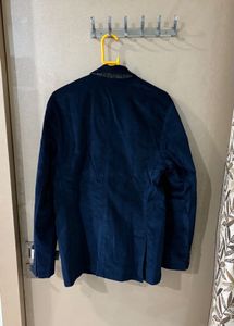 Men's Navy Corduroy Blazer