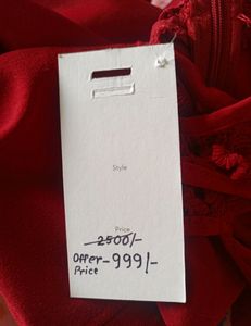 Hot Red Mini Dress For Girl's