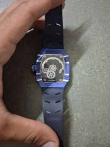 richard mille Blue Striped Men's Watch