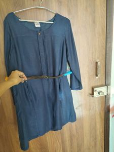 Navy Blue Casual Dress