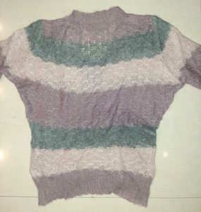 💗 BENETTON Soft Luxe Fuzzy Knit Sweater