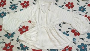 Striped Button-Down Shirt