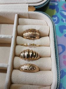 Gold Toned Ring Set