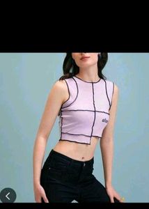 Cute Lavender Cropped Top