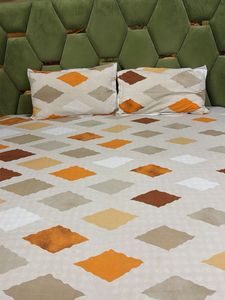 Diamond Pattern Bed Sheet Set
