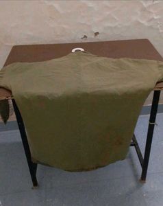 Green Casual Utility Jacket