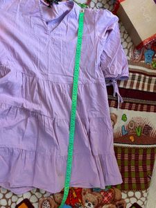 Tiered Lavender Mini Dress