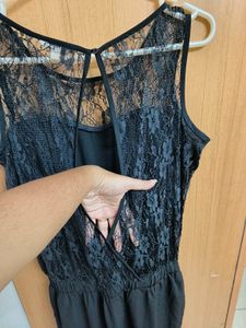 Black Net Jumpsuit