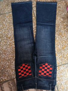 Embellished Blue Denim Jeans