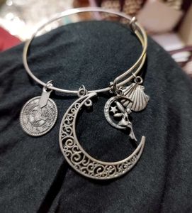 Boho Charm Bracelet Moon Fairy Coin