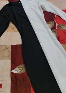Black & White Colorblock Dress