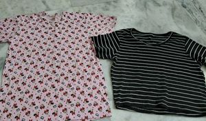 Cute Minnie Mouse &amp; Striped T-Shirts combo offfer