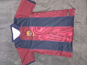 FC BarcelonaxTravis Scott Jersey/T-Shirt – Red &amp; N