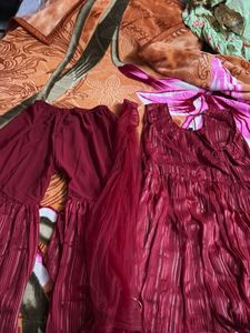 Elegant Maroon Kurta Set xxl size