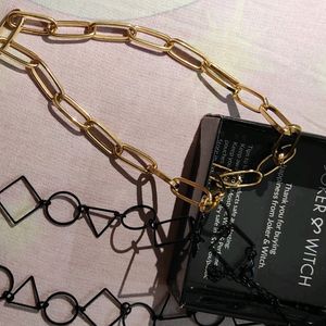 Combo Of 2 Neckpieces!! Black And Golden