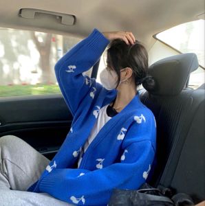 Blue cardigan