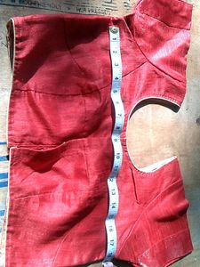 Red Cropped Blouse